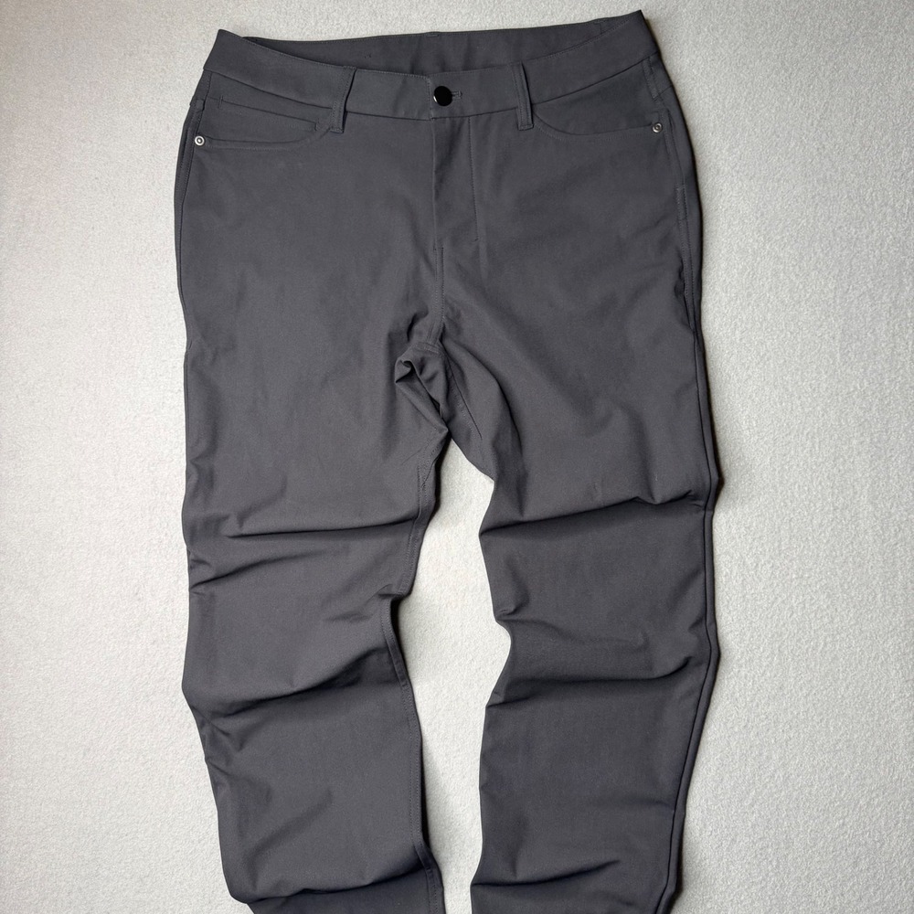 Lululemon Commission Pant Slim Men 30 Grey Warpstreme Tech Trousers LM5BC1S.04